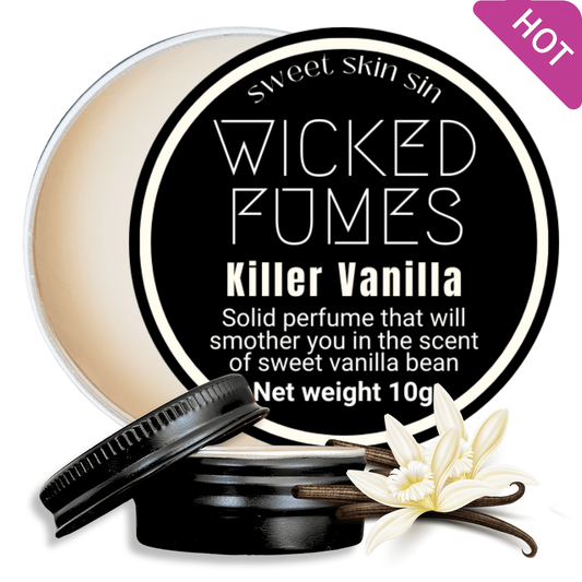 image of killer vanilla scented gourmand solid perfume